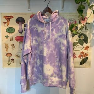 Tie-dye Champion reverse weave hoodie